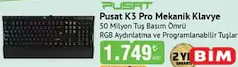 MONSTER PUSAT K3 PRO MEKANİK KLAVYE indirimli fiyat MONSTER PUSAT K3 PRO MEKANİK KLAVYE fiyat ve kampanya bilgisi